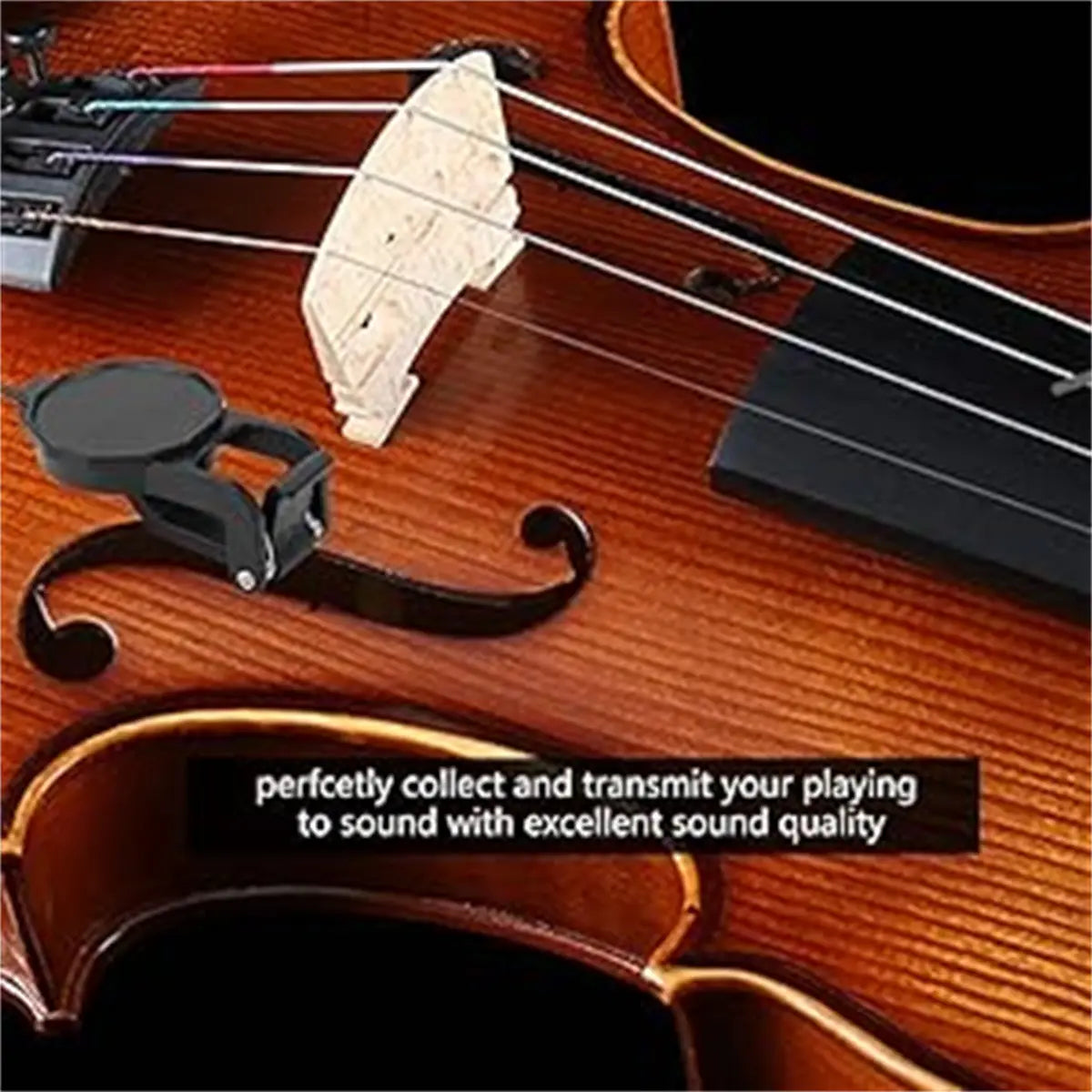 Miwayer Clip-On Pickup Must-Have String Instrument Accessory Durable Musical Instrument Accessory for Acoustic Guitar Violin,