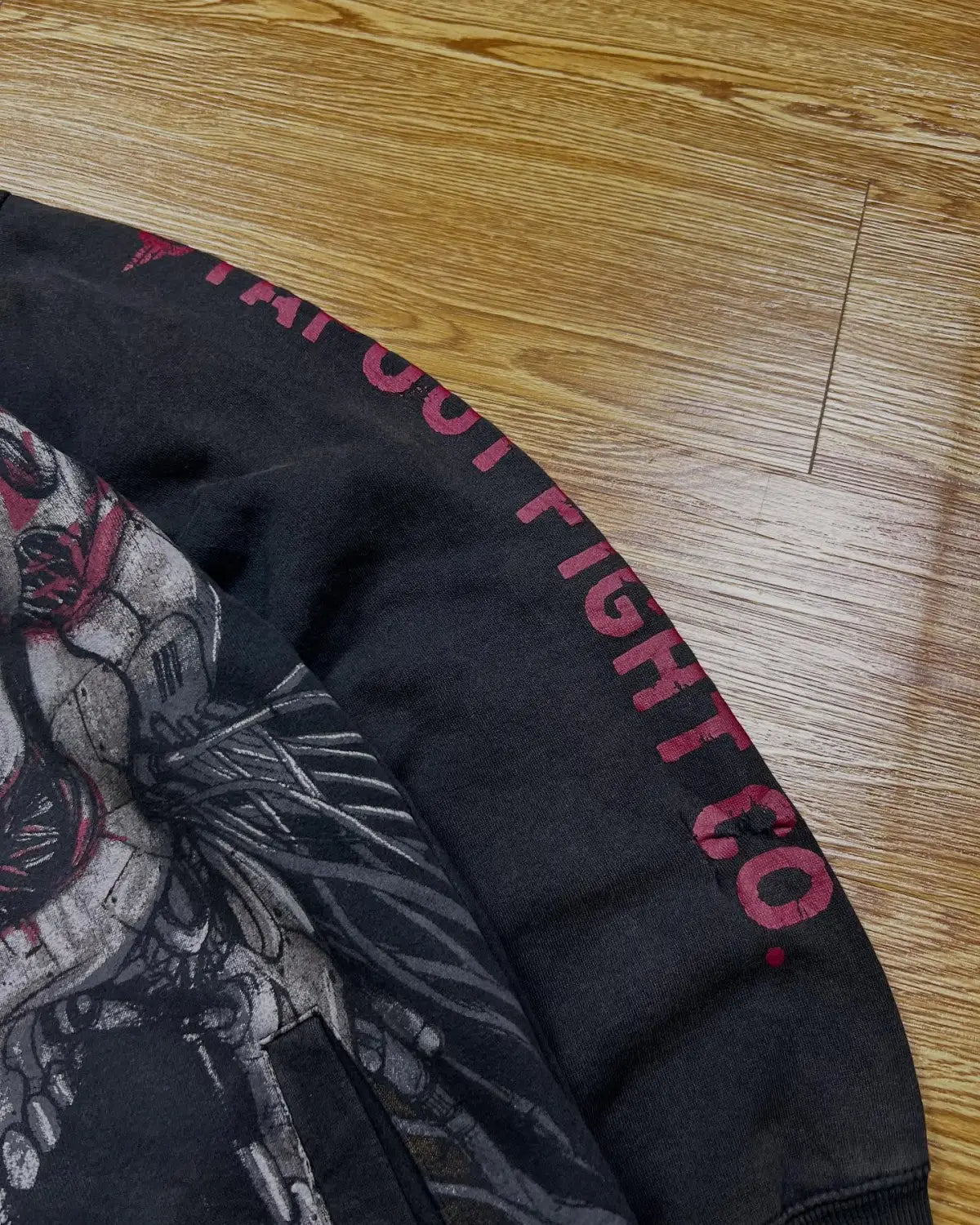 Hip Hop Tapout Zipper Hoodies Mechanical Skull Pattern Jacket Streetwear Men Women Clothes Y2k Sweatshirt Oversized Hoodie