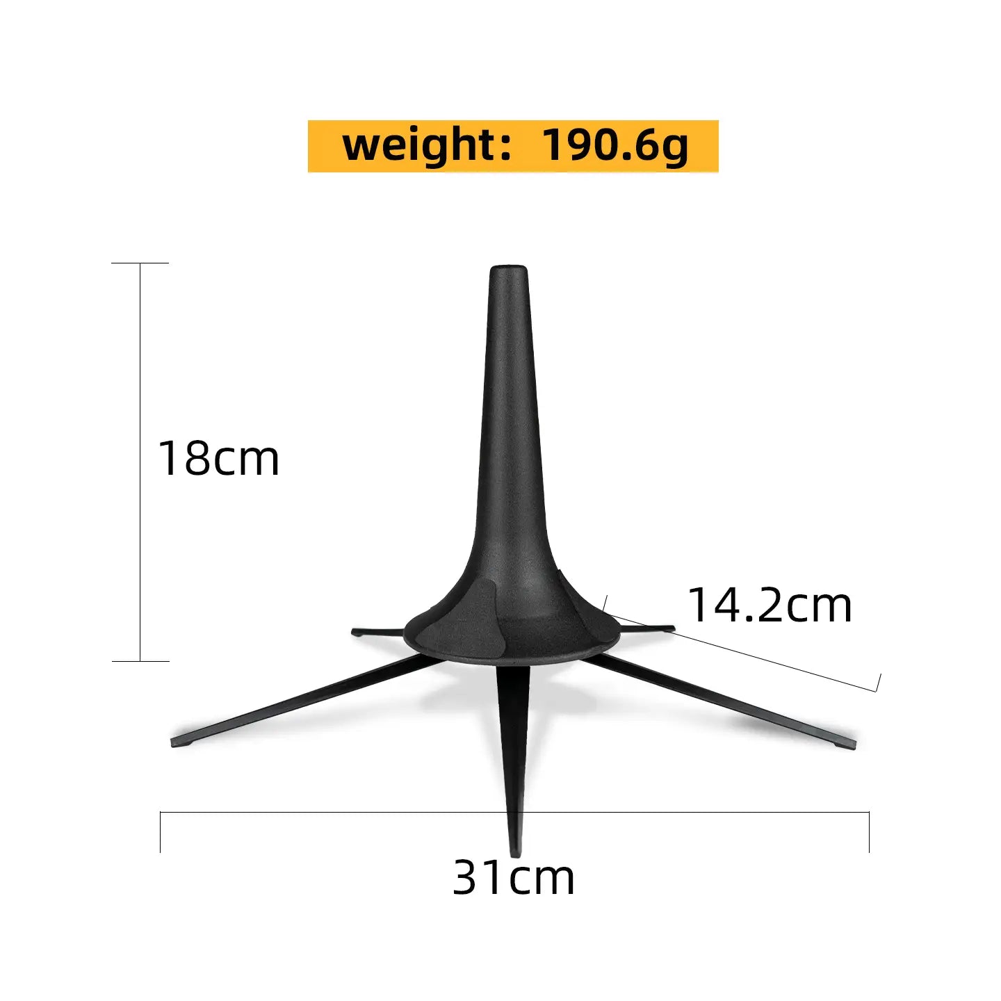B-Flat Trumpet Instrument Stand Trumpet Rack Display Stand Portable Foldable Can Be Put into the Trumpet Instrument Bell Mouth