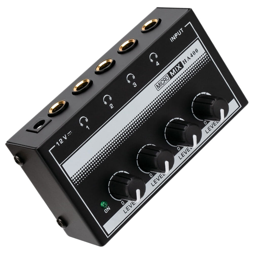 Recording Studio Headphone Amplifier Metal Channel Office Headphone Splitter Mini Audio Amp Supply Eu Plug