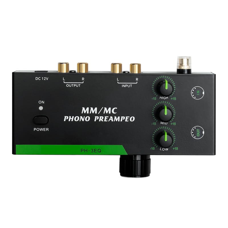 Versatile Turntable Amplifier Professional MM MCs Phonoes Preamp With Adjustable 3 Band EQs For Vinyls Record Player Systems