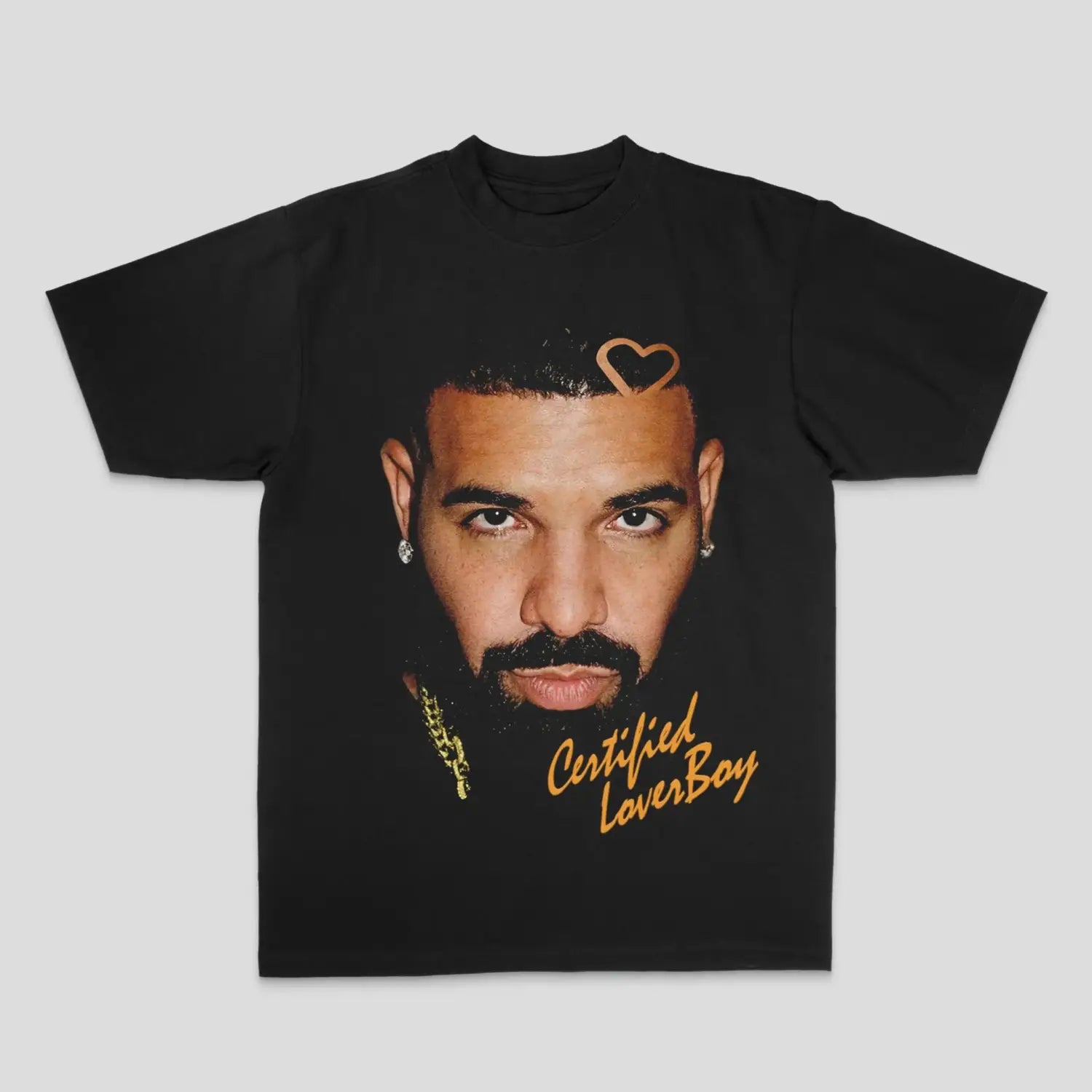 Hip-hop and Rap Top European and American Drake Male Duck Rock High Street Sports Casual Men’s and Women’s T-shirt Couple