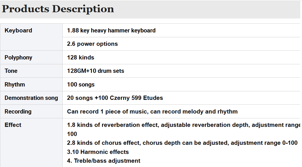 Grand Piano Electronic Organ Piano Keyboard Instruments Professionnel Acoustic 88 Keys Upright Digital Grand Piano