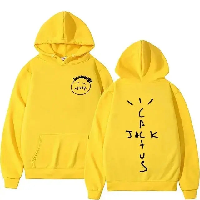 Rapper Cactus Jack’s music album printed sweatshirt for men and women personalized sportswear retro hip-hop fashion pullover