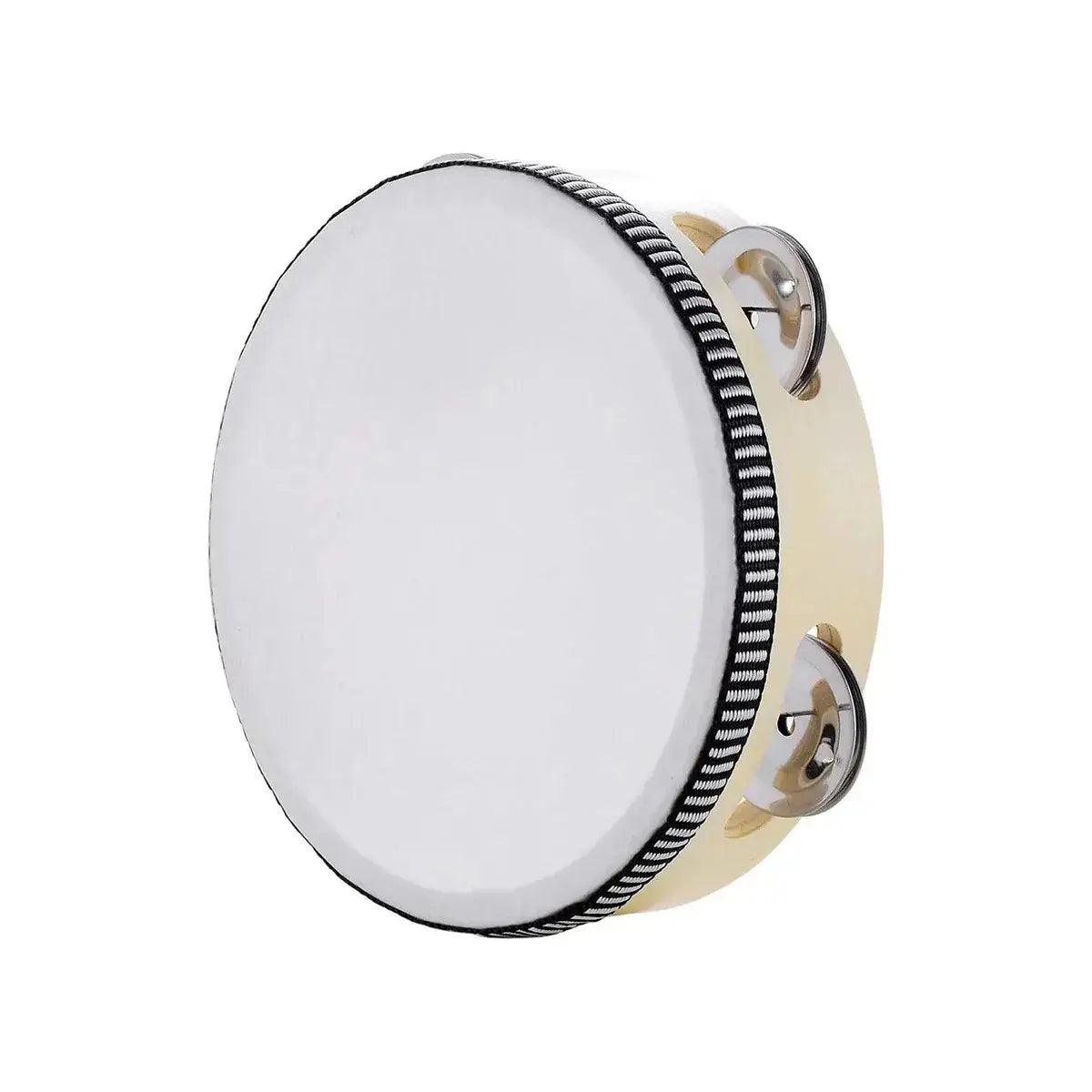 6inch Hand Held Drum Tambourine Drum Metal Jingles Percussion Musical Instrument For KTV Party Games