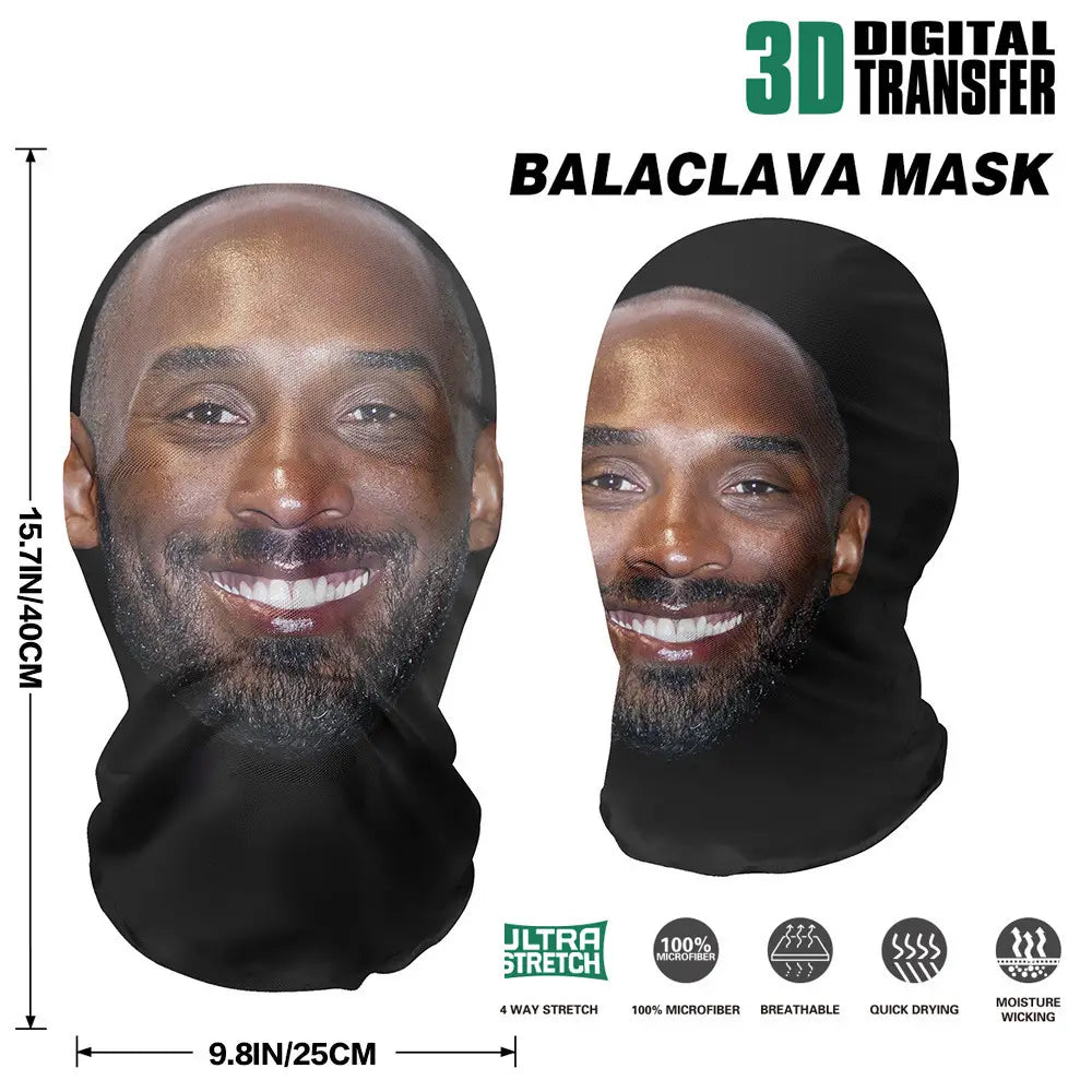 3D Printed Puff Daddy Mask Elastic Mesh Full Face Mask for Men Women Cosplay Headwear HipHop Fashion Balaclava Hood Hat Headgear
