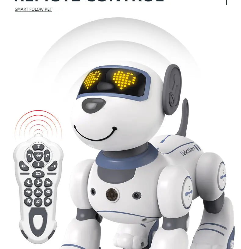 Funny RC Robot Electronic Dog Stunt Dog Voice Command Programmable Touch-sense Music Song Robot Dog for Children’s Toys