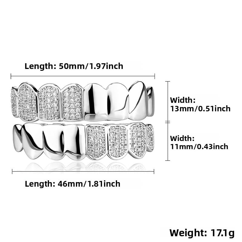 High-end New Exquisite Halloween High Quality Hip-Hop Suitable Both Men Women Versatile Hollow-Out Punk Rapper Party Gift Grillz