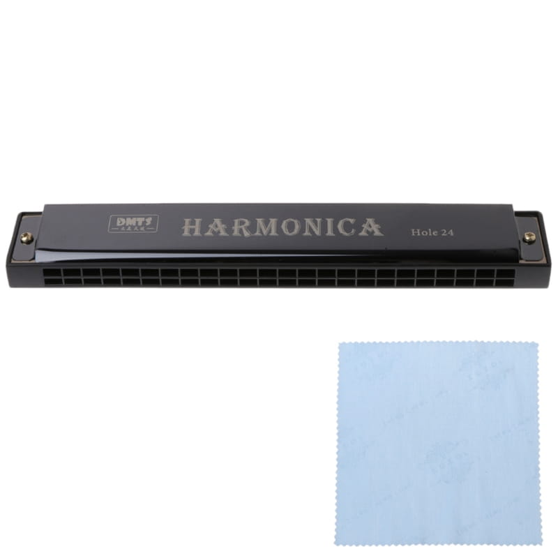 Professional 24 Hole Harmonica Mouth Metal Organ Beginners Musical Instruments Harmonica Harp Harmonium Blues Clues Harmonica