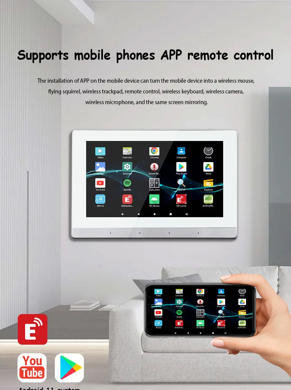 Smart Home Theater Sound Amplifier WiFi Bluetooth In-wall Android Music Panel Stereo Mini Ceiling Speaker Set Hotel Residential