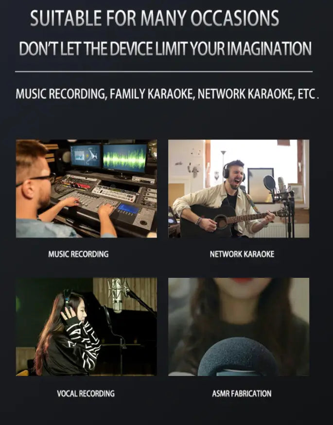 2 Channels Professional portable Audio Interface sound card console mini USB MIXER for Guitar Recording Studio Singing Q12