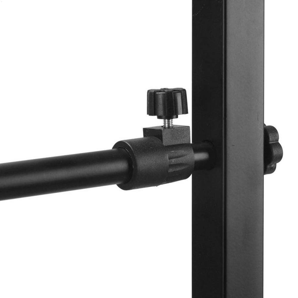 Double Keyboard Stand X Shaped Digital Piano Display Holder Sturdy Musical Performance Rack With Locking Straps Heavy Duty