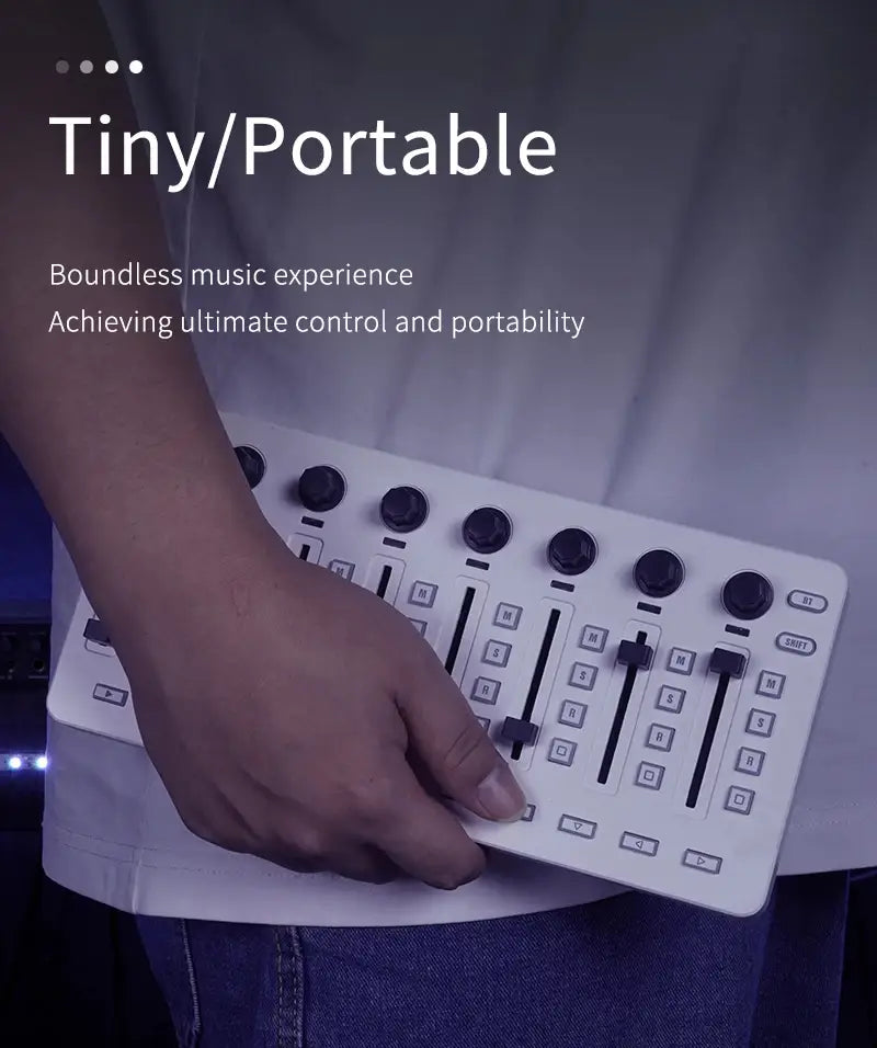 M-VAVE SMC-Mixer Wireless MIDI Controller 43 Buttons 8 Faders 8 Knobs Portable DAW Controller for Ableton/FL Studio/Cubase