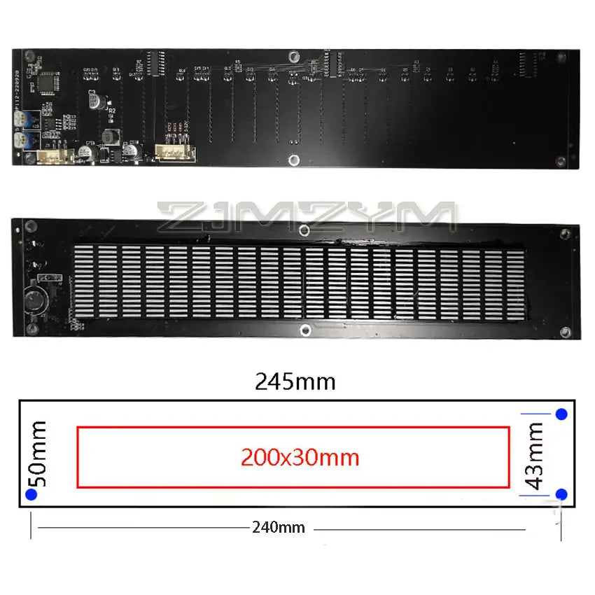Music Spectrum Dynamic Level Indicator Multi Mode DSP Equalizer EQ Voice Control DC7-24V