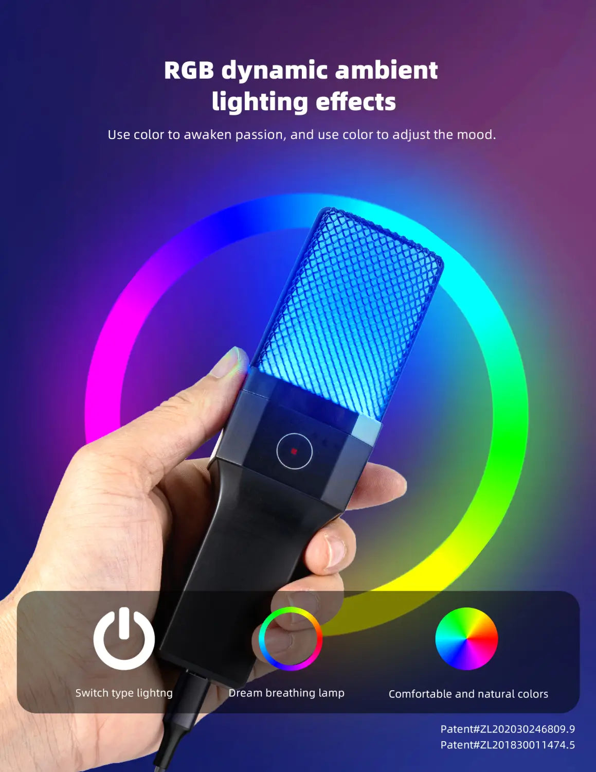 Computer Professional Gaming Condenser Microphone Karaoke Mic PC Laptop USB Wired Live Streaming Podcast Studio Mike Kit Gamer