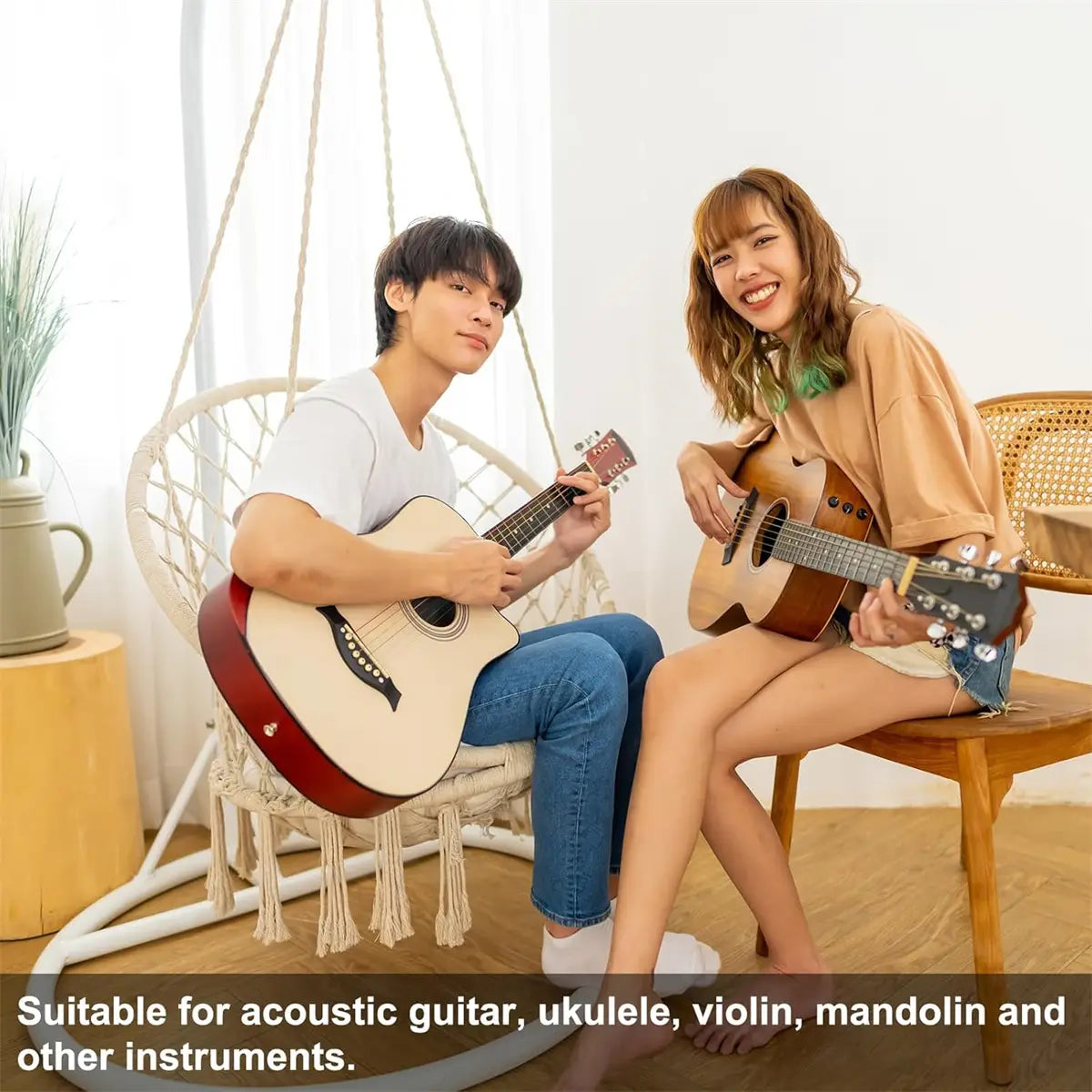 Miwayer Clip-On Pickup Must-Have String Instrument Accessory Durable Musical Instrument Accessory for Acoustic Guitar Violin,