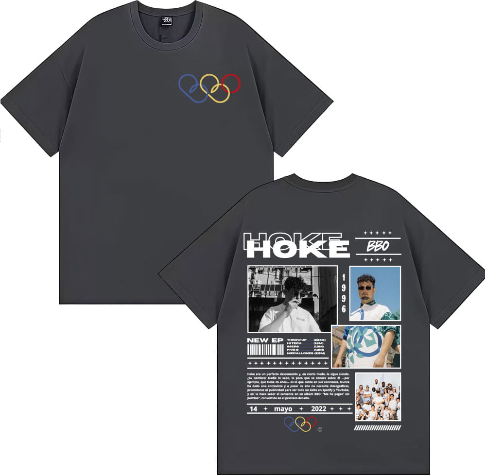Rapper HOKE Bbo Album 2025 Tour T-shirt Mens Clothing Hip Hop VintageHigh Quality T Shirts Unisex Fashion Casual Comfort T Shirt