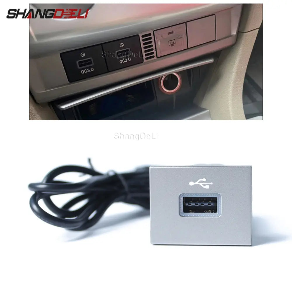 Car Black/Silver USB Input Adapter Audio Radio u-disk flash Socket Interface Cable For Ford Focus 2 Mk2 2009-2011 Accessories