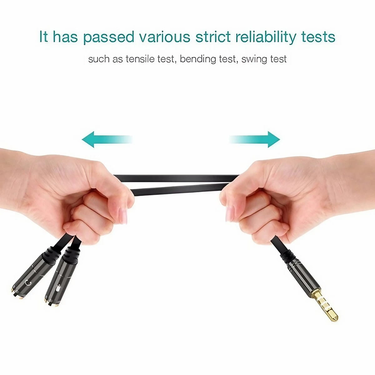 3.5mm Audio Splitter Cable for Computer Laptop Jack 3.5 mm 1 Male To 2 Female Microphone Headphone Y Splitter AUX Cable