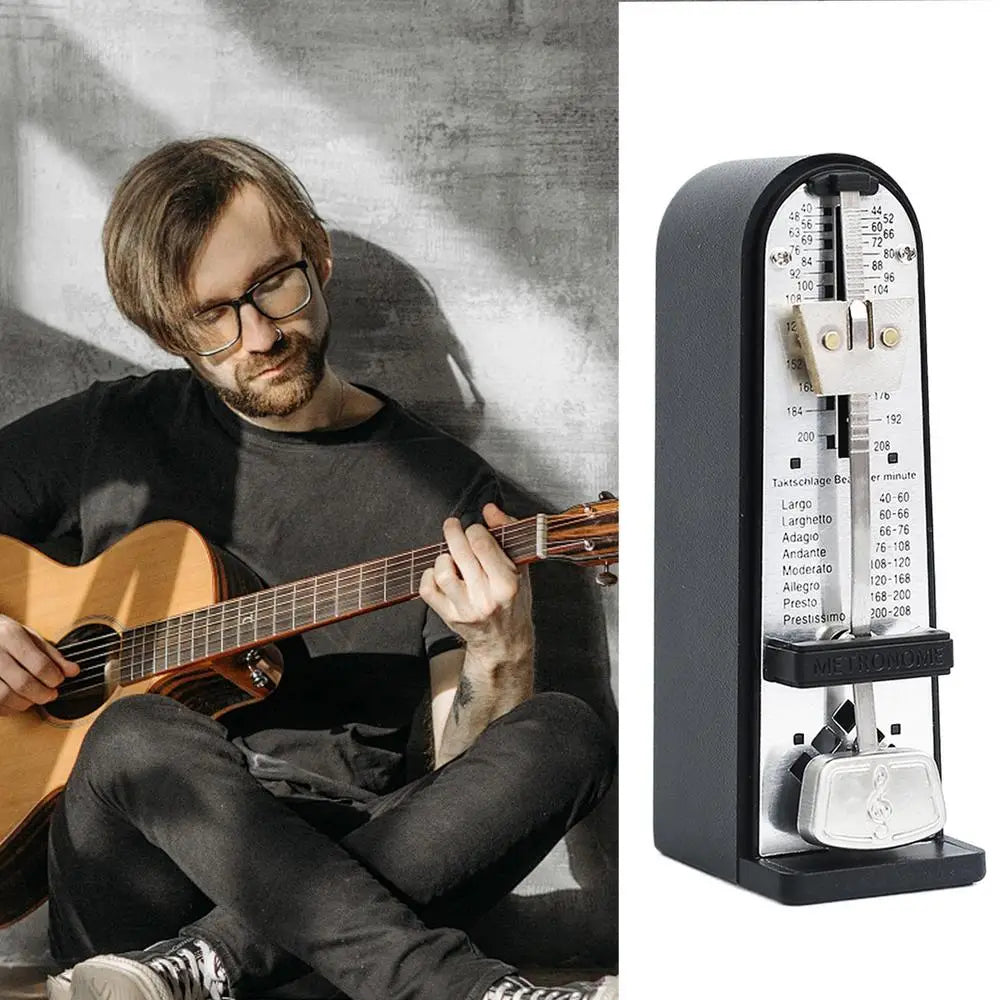 Guitar Piano Metronome Adjustable Musical Instrument Mechanical Metronome Practicing Performing Musical Instrument Aid