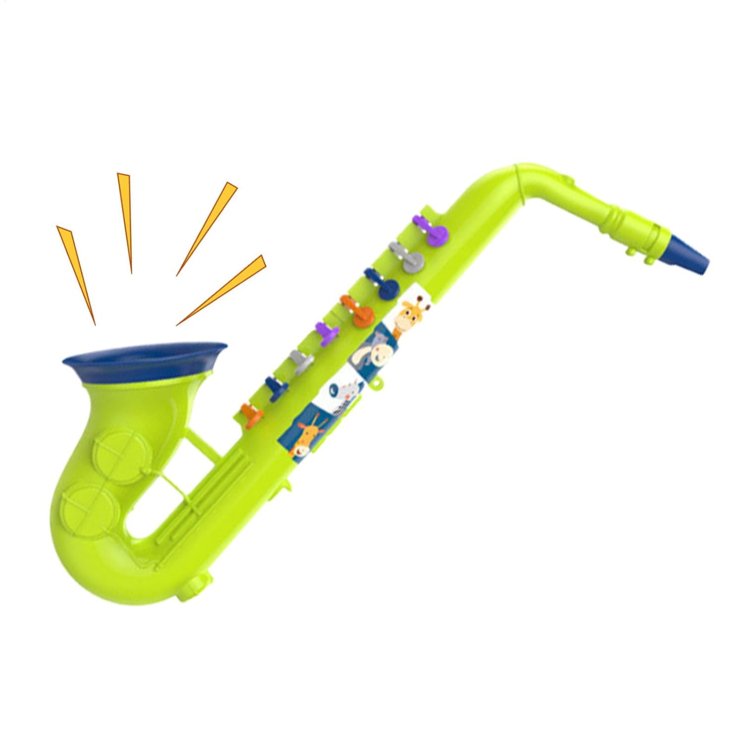 Kids Saxophone Toy 8 Key Educational Musical Instrument for Beginners Children Music Learning Preschool Classroom Birthday Gift