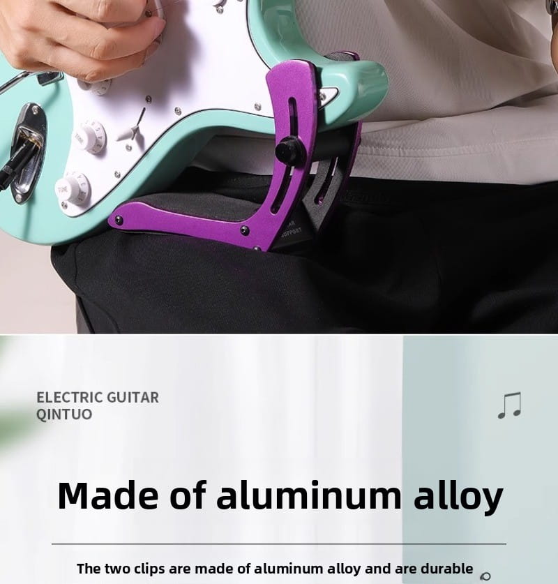 Aluminum Alloy Electric Guitar Practice Stand Portable Piano Practice Stand Adjustable Anti-slip Musical Instrument Accessories
