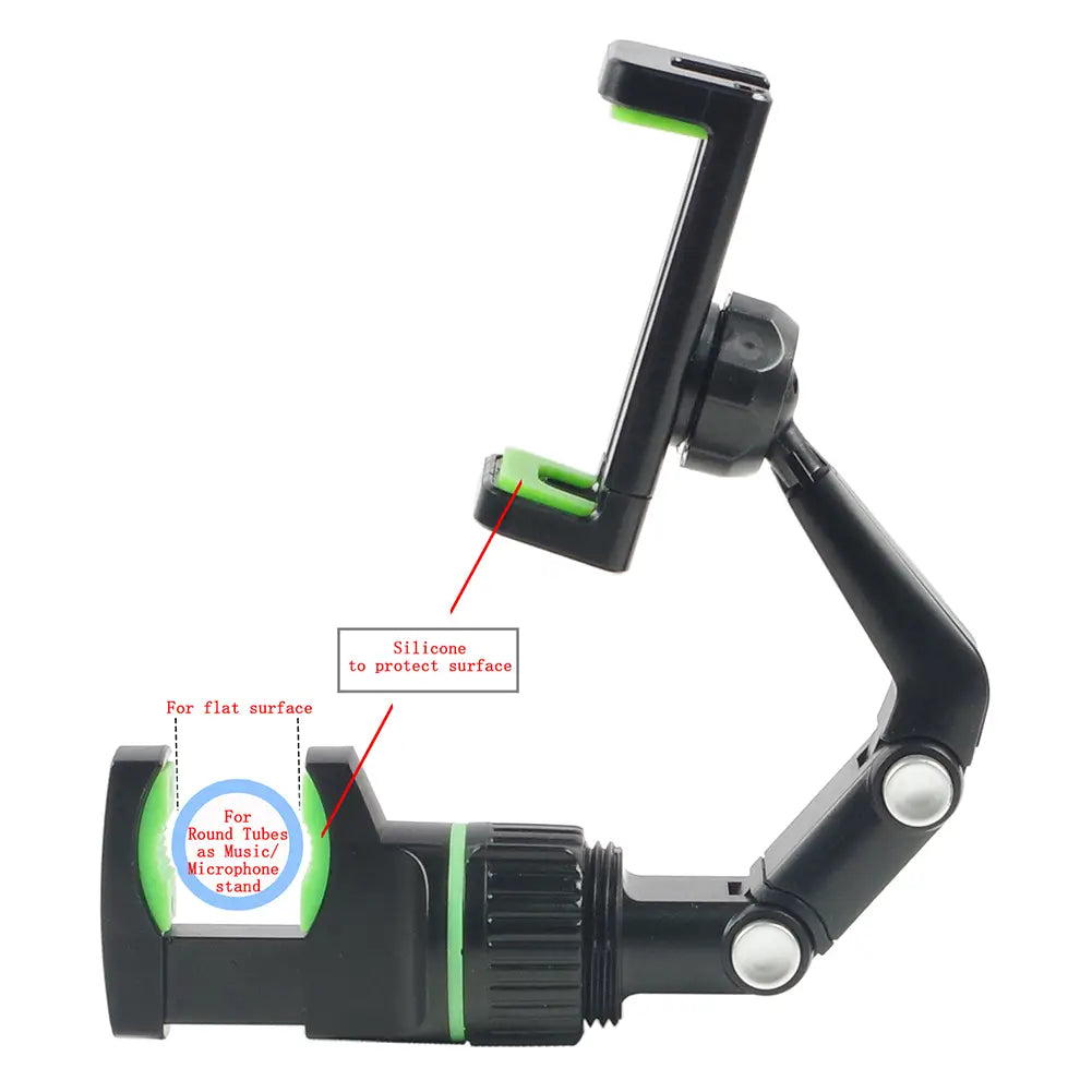 Universal Mic Stand Phone Holder Live Broadcast Bracket Clips Music Stand Clamp For Phones Bass Guitar Accessories
