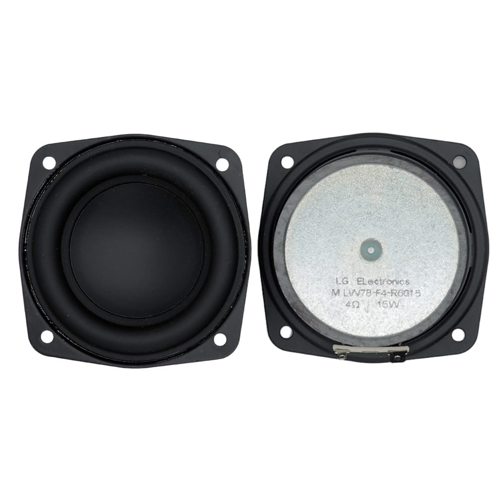 2 Pcs 3 Inch 78MM Subwoofer Speaker 4 Ohm 15W Bass Audio Square Woofer DIY Bookshelf Loudspeaker Home Theater Sound Music