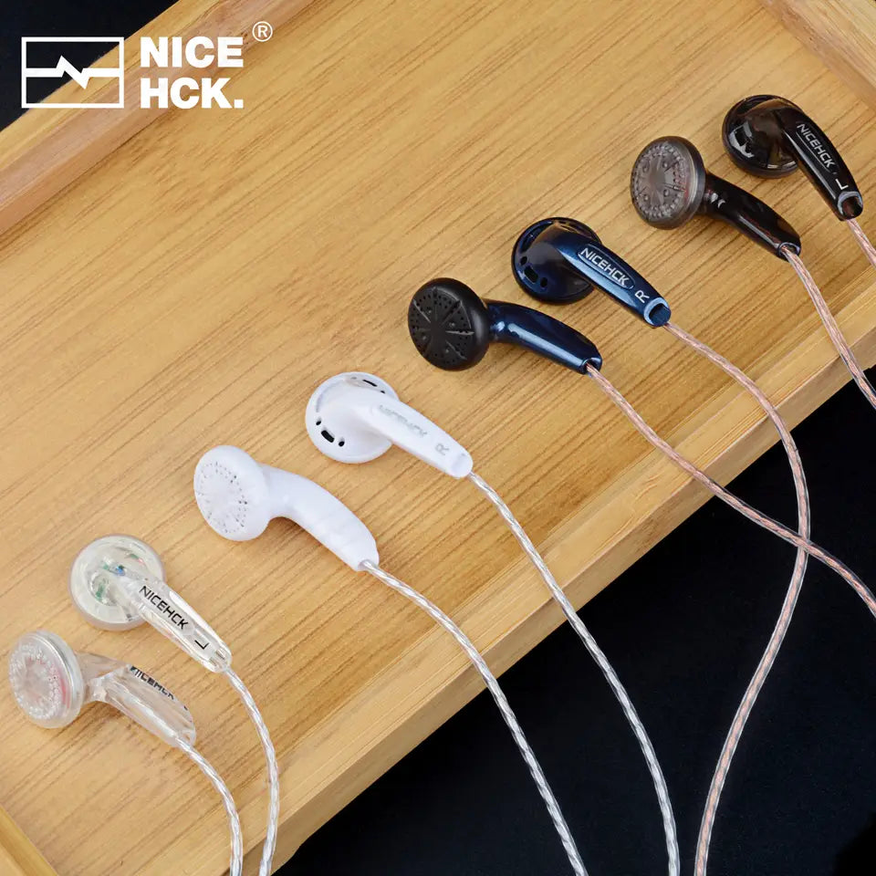 NiceHCK YD30 UV Varnish Surface 3.5mm HIFI Music Wired Earbud 15.4mm Dynamic HD Microphone Earphone for Gaming Meeting Vido EB2S