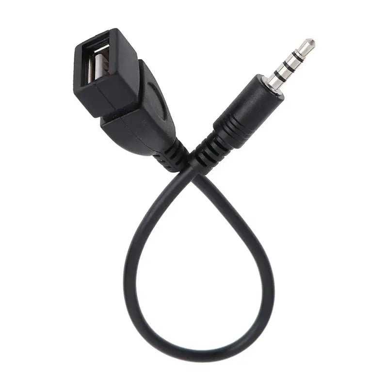 Car Audio Cable OTG Female Adaptor Aux TO USB MP3 Playback Decoder Play USB Flash Drive Music 3.5MM OTG Adaptor Cable