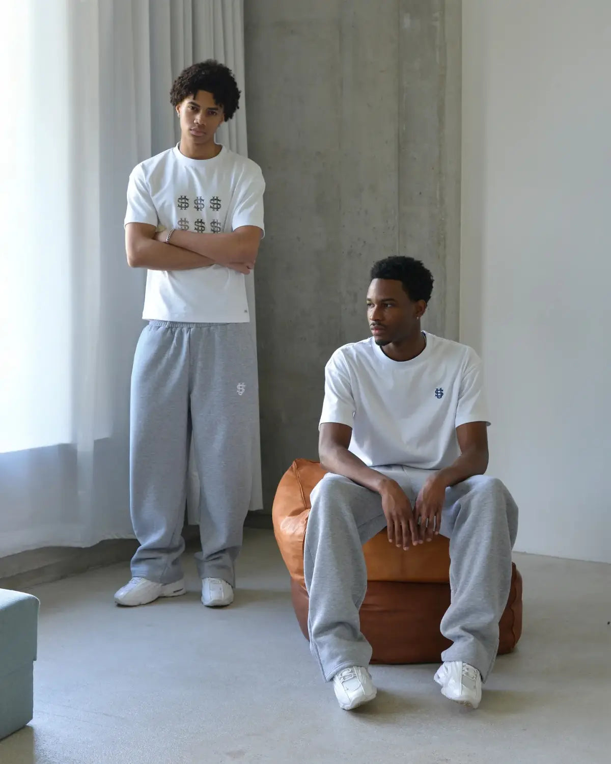 Embroidered sweatpants two-piece set Y2K clothing men’s hip-hop oversized sweatpants casual zipper hoodie