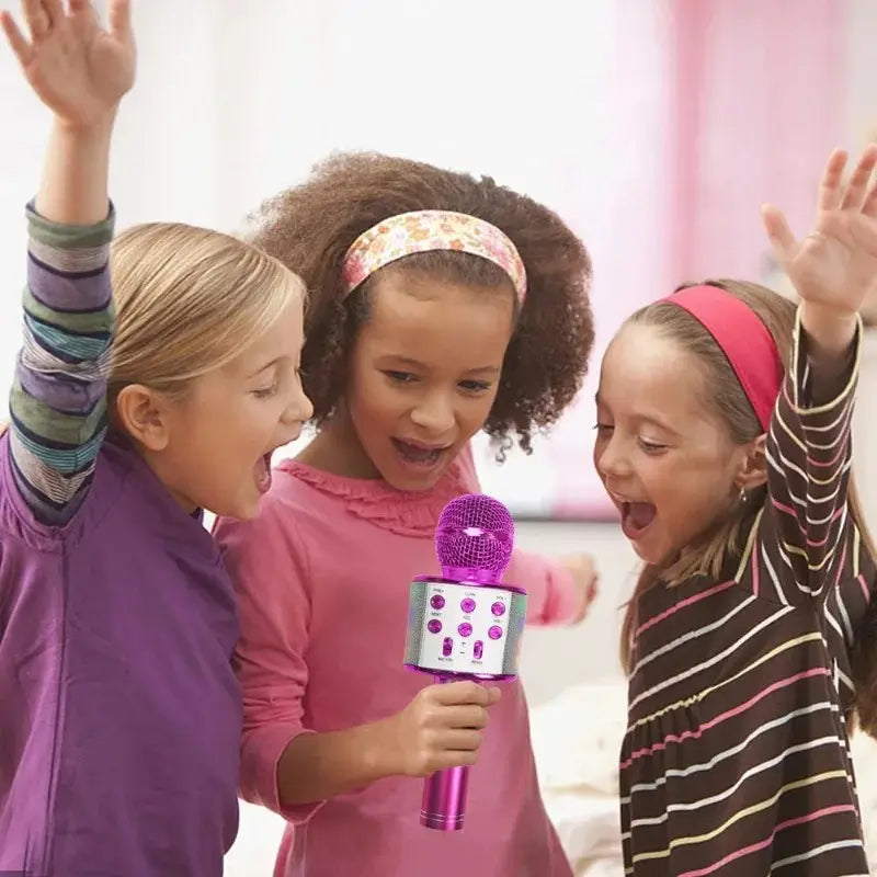 Microphone Sound Integrated Wireless Karaoke Children Singing Microphone As One Wireless Karaoke for Kids The Best Toy Gift