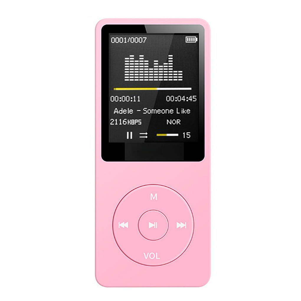 Portable MP3 Player USB Charging Record Digital Display Screen Media Lossless Portable Pocket Sports Running Walking Music Play