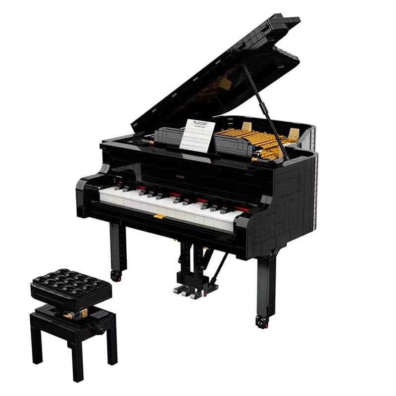 The IDEA assembly block piano is a challenging adult model that can be played as a musical instrument and also serves as a decor