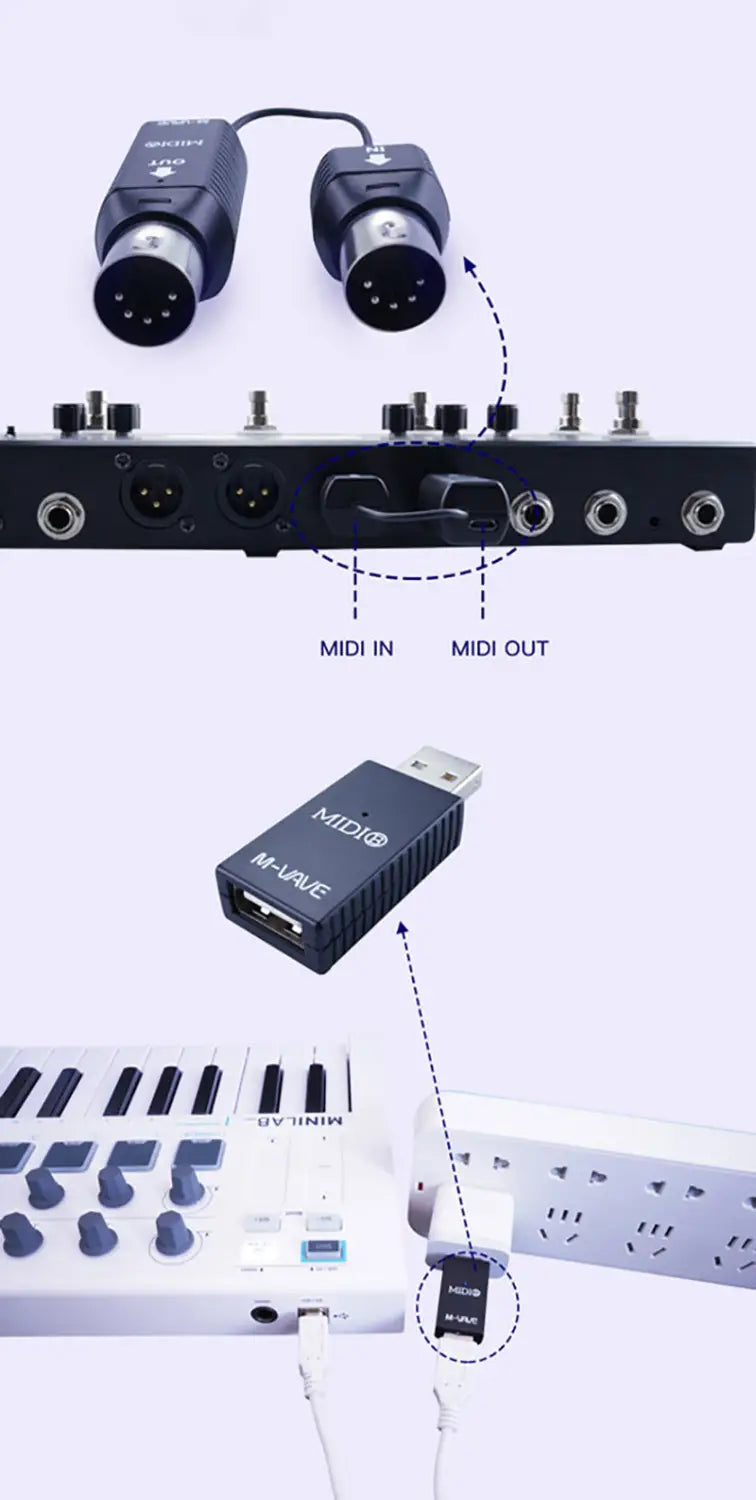 M-VAVE Chocolate Programmable Wireless MIDI System APP Control Guitar Pedal For BIAS FX 2/Expression Pedal/Zoom MS-50G/G1xon