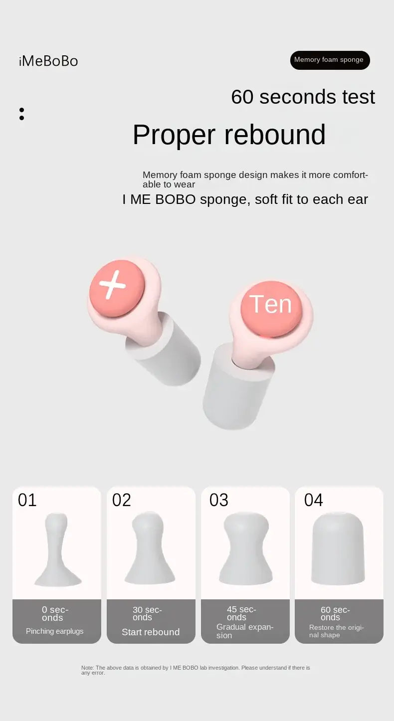 NEW Silicone Earplug Sleep Noise Ear Plug Canceling Noise Reduction Soundproof Anti Soft Slow Rebound Protection Ears Foam