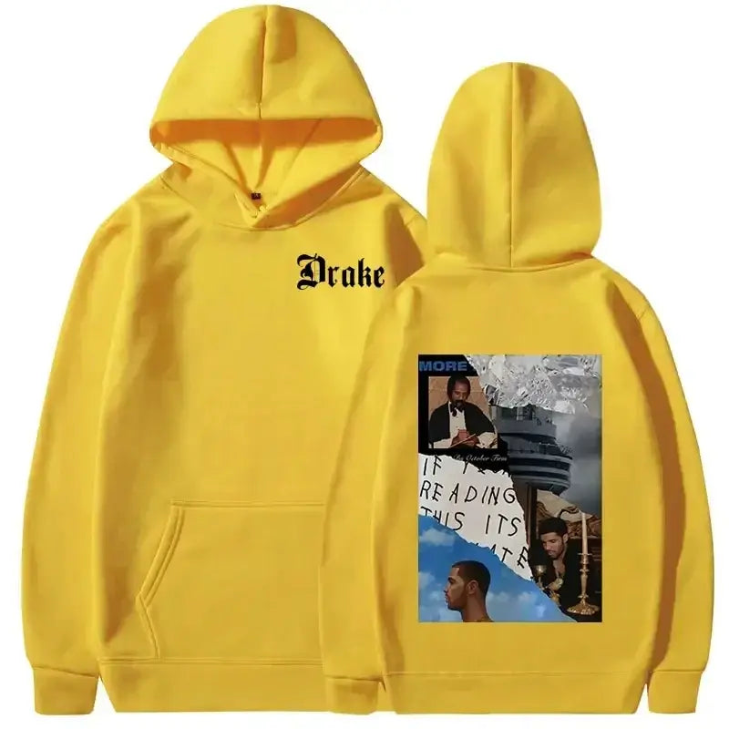 Pullovers Rapper Drake Music Album Cover Graphic Men’s Fashion Hip Hop Vintage Hoodies Y2k Sweatshirts Spring Autumn Hoodies