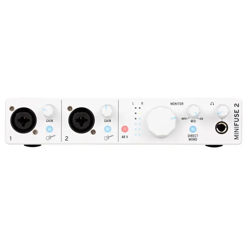 ARTURIA MiniFuse 2 professional portable 2 in / 2 out MIDI recording interface 48V fantasy power for k song and live streaming