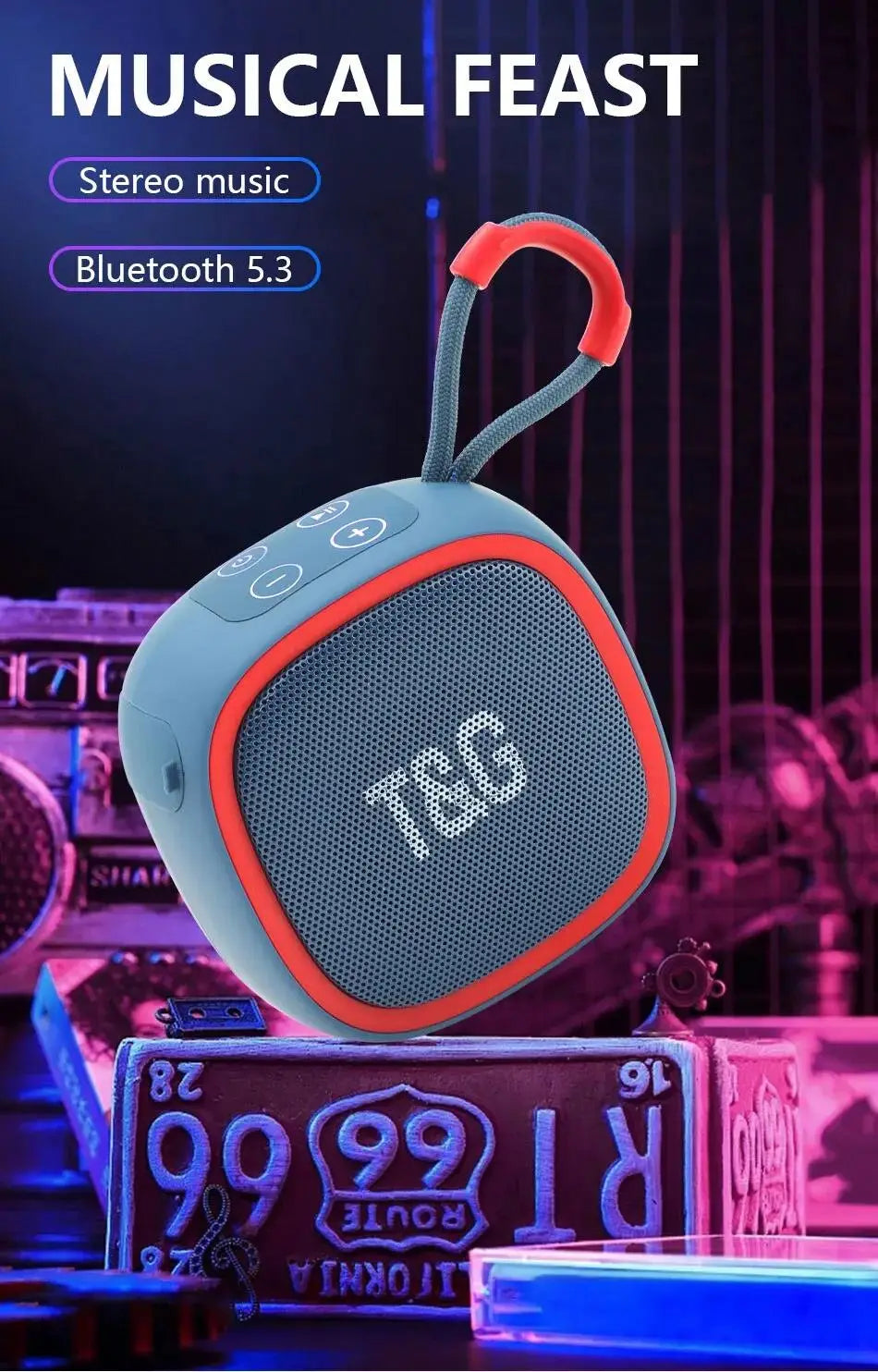 Wireless Bluetooth Speaker Portable Mini Radio FM Waterproof Small Subwoofer Sound Box Music Woofer Computer PC AUX Caixa De Som
