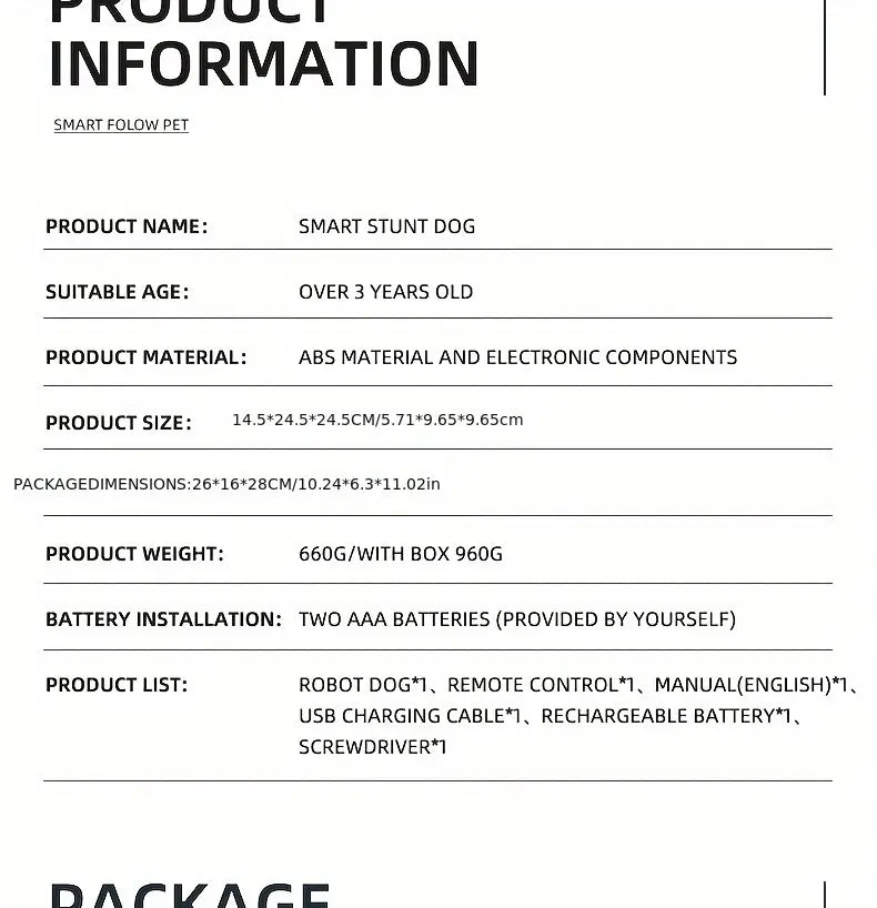 Intelligent Robot Dog Remote Control Electronic Sing Dance Follow Smart Interactive Stunt Music Toy Programmable Puppy Kid Gift