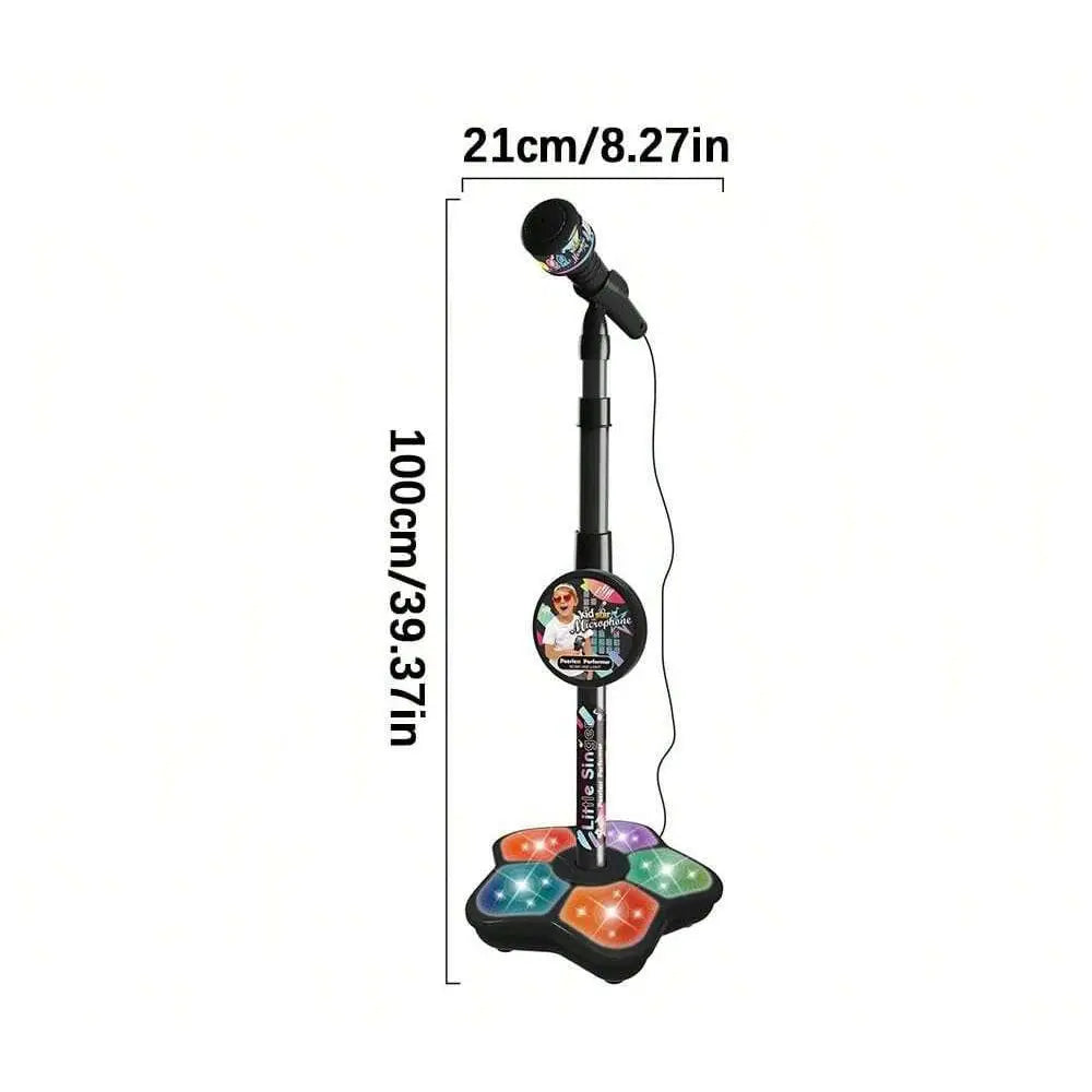 Kids Microphone Stand Toy Portable Children’s Karaoke Electronic Durable Party Karaoke Microphone Stand Kids Karaoke Machine