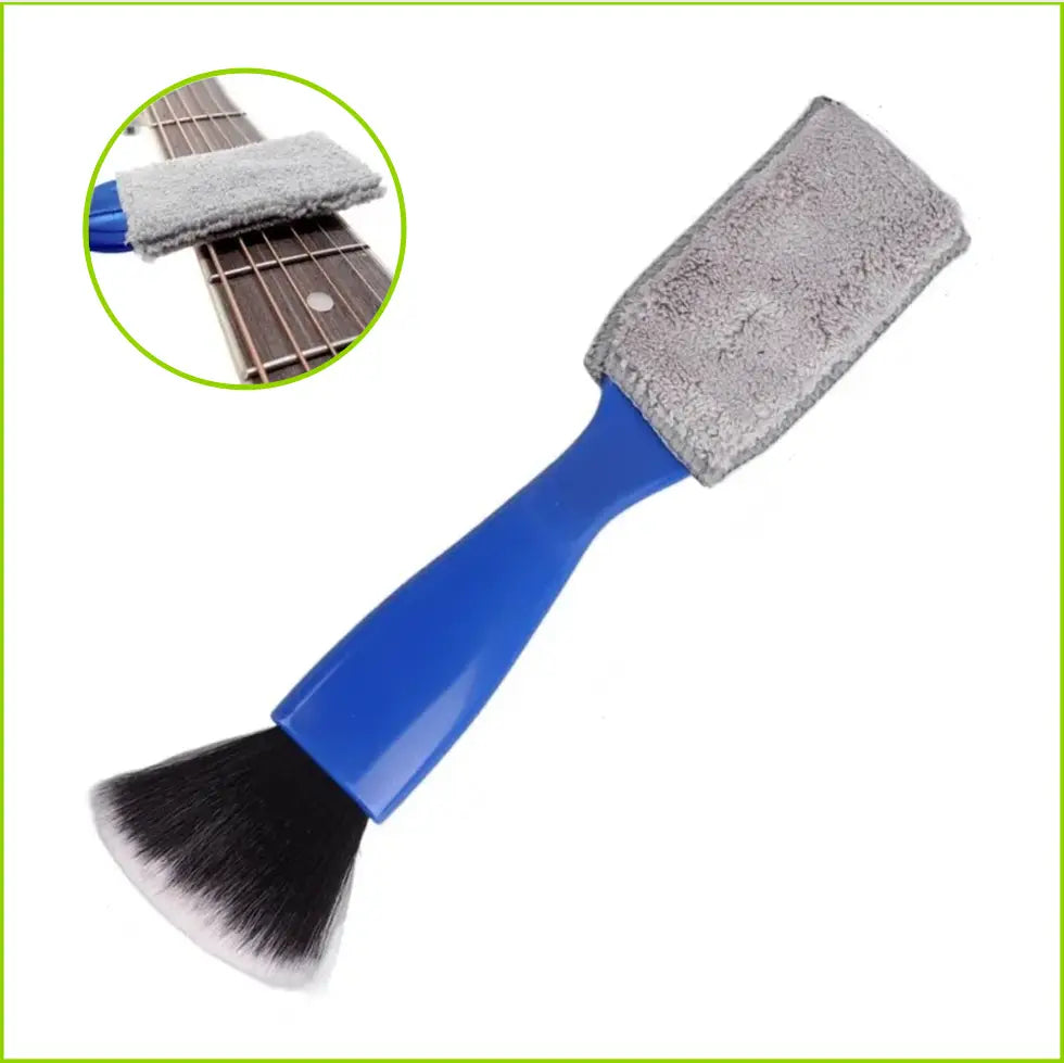 1PCS Double-Headed Guitar Cleaning Brush - Dust Brush for Guitar Care String & Fretboard Musical Instrument Care Tool