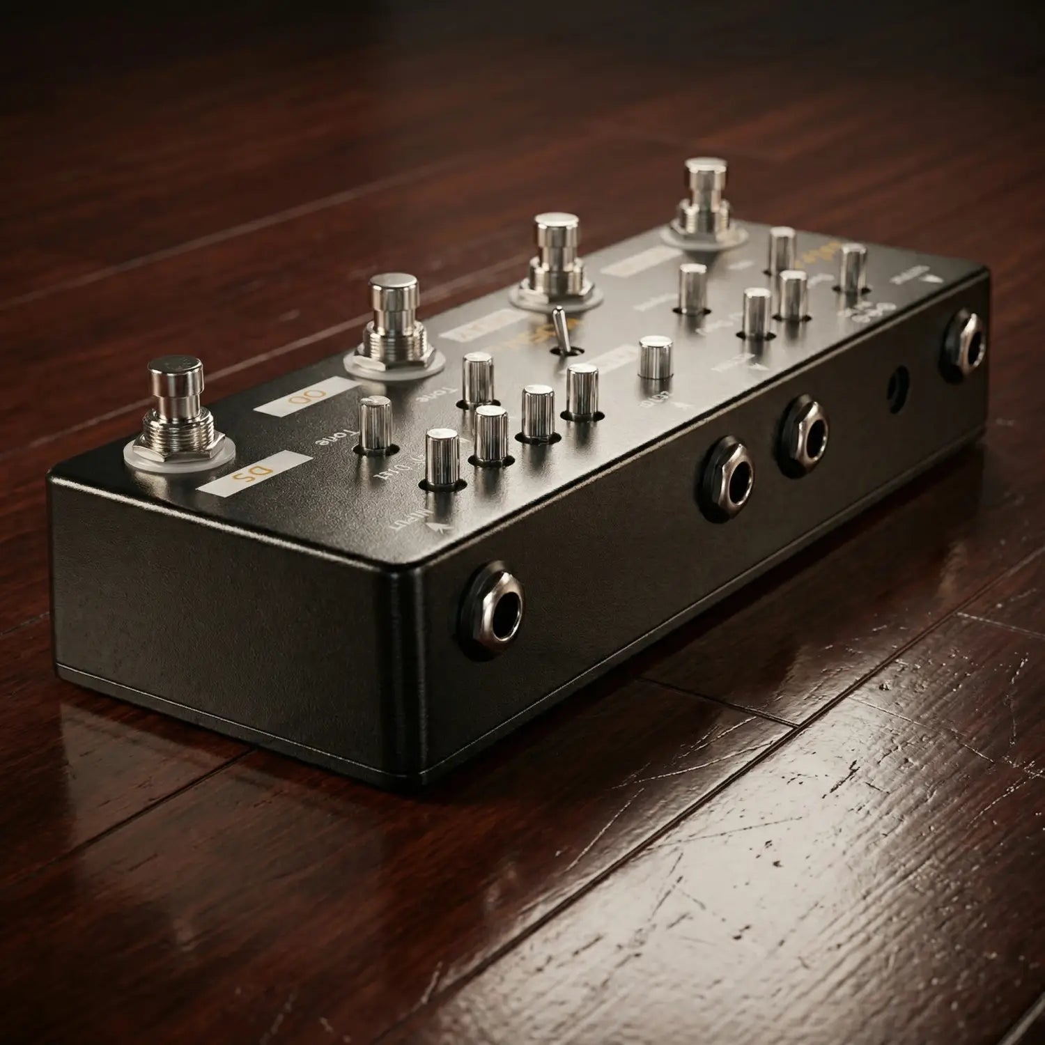 MOSKY Audio SOL918 Guitar Multi Effects Pedal Distortion Overdrive Delay Reverb 5 Effects FX Loop True Bypass Metal for Bass