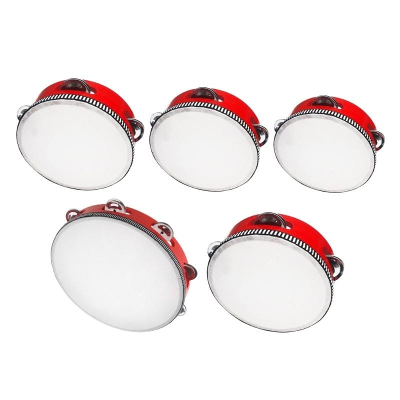 Children Tambourine Round Percussion For Party Dancing Toy Musical Instrument