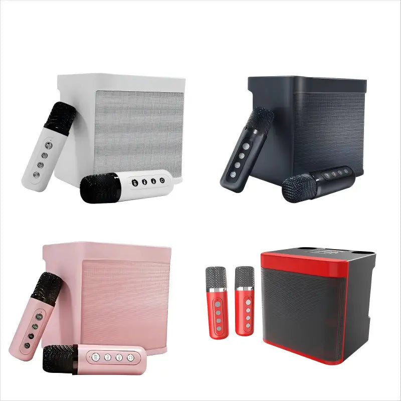 Karaoke Machine for Adults Portable Bluetooth Karaoke Microphone Singing Speaker Karaoke Player with 2 Wireless Mic Home Party