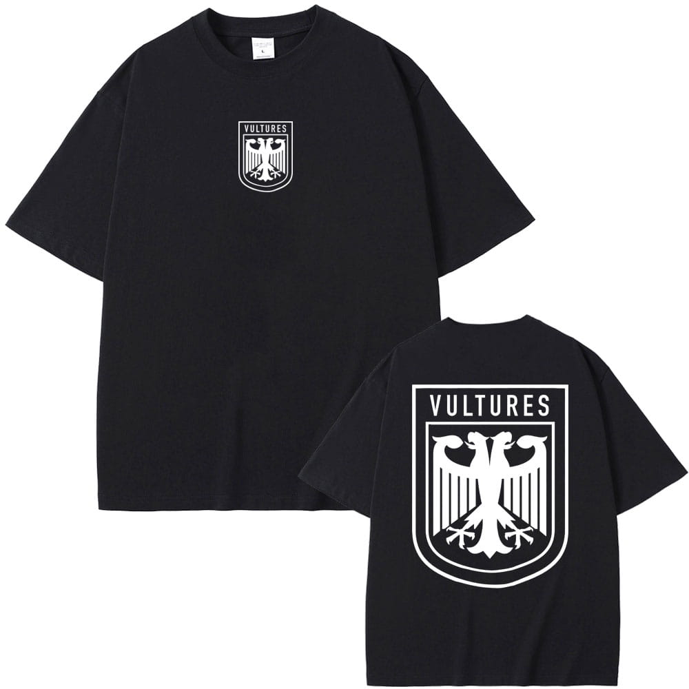 Rapper Kanye West Vultures New Music Album Graphic T Shirts Men Women Hip Hop Fashion Oversized T-shirts Male Cotton Tshirt