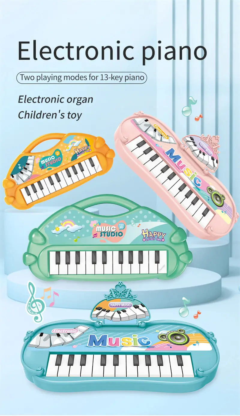 13 Keys Piano Musical Toy Sound Keyborad Electic Music Instrument Developmental Early Educational Toys For Kids Children Gifts