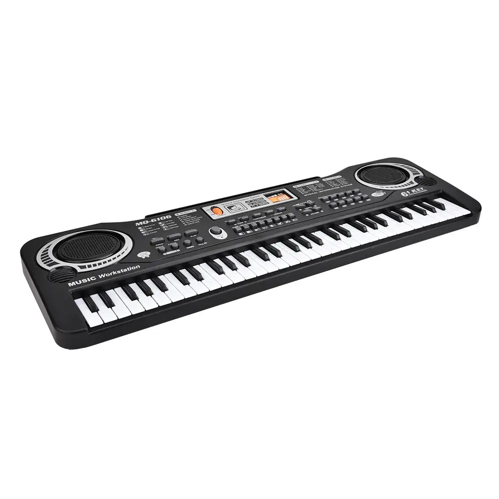 61Key Electric Piano with Microphone Digital Key Board Piano Musical Instruments Kids Toy with Microphone