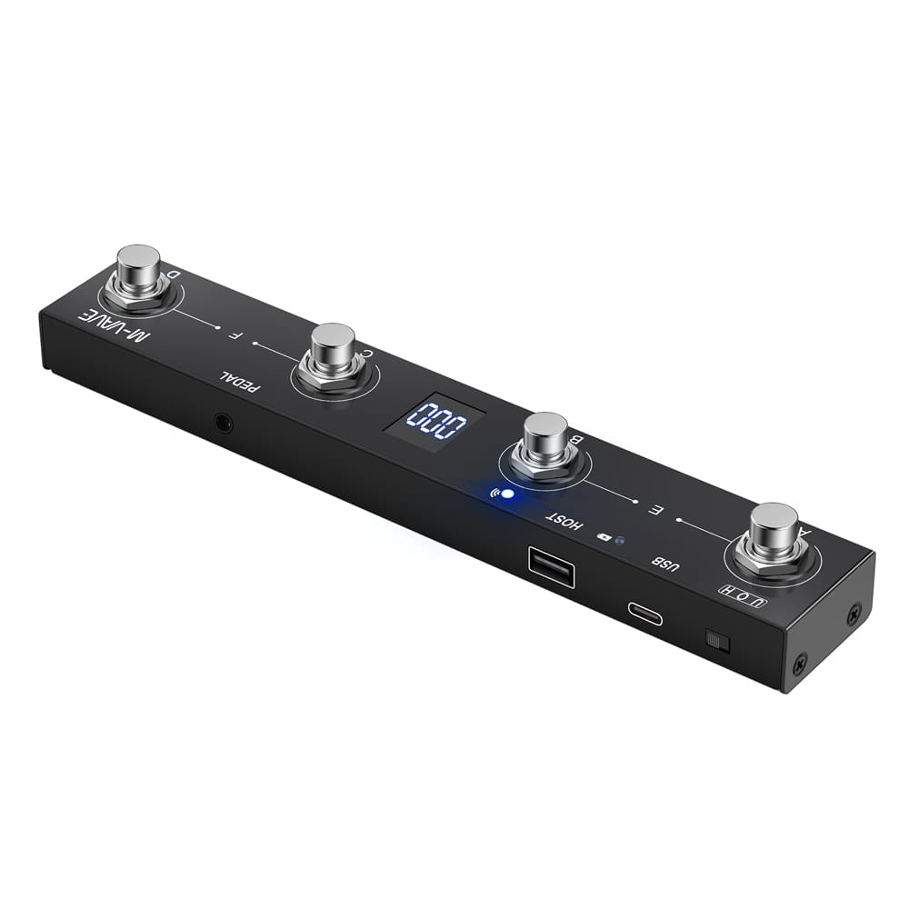 M-VAVE Chocolate Plus Wireless Midi Controller Keyboard 4 Buttons Foot Switch Supports Host Interface Control Function Pedal