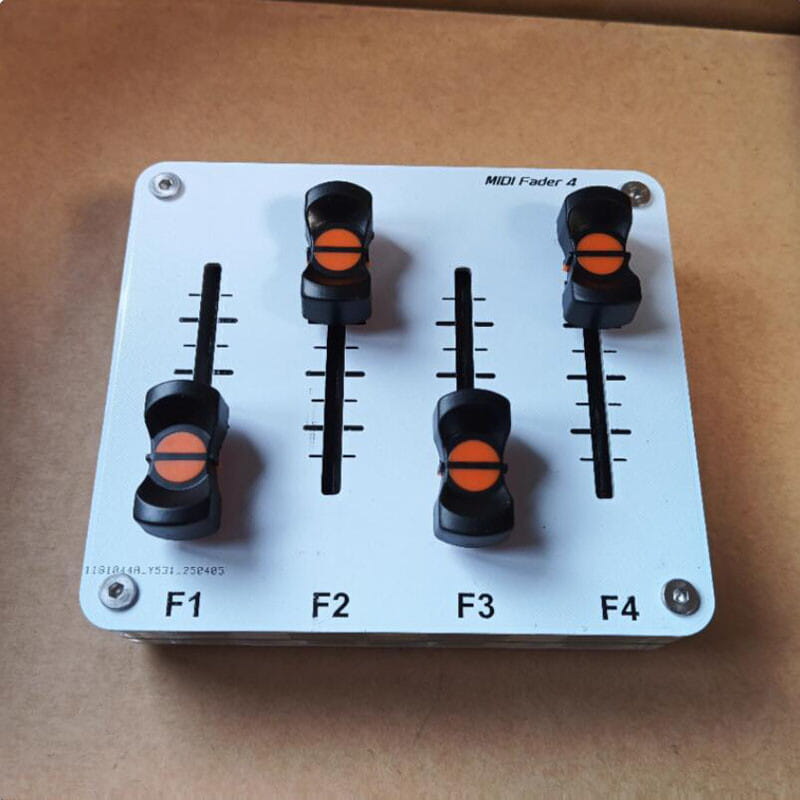 4-channel MIDI push rod 42mm Fader custom CC information USB interface music host software controller